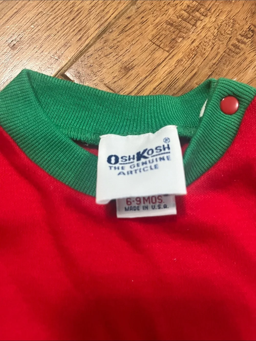 Vintage OshKosh b’gosh overalls and shirt 6-9mths bears 100% cotton kids #728